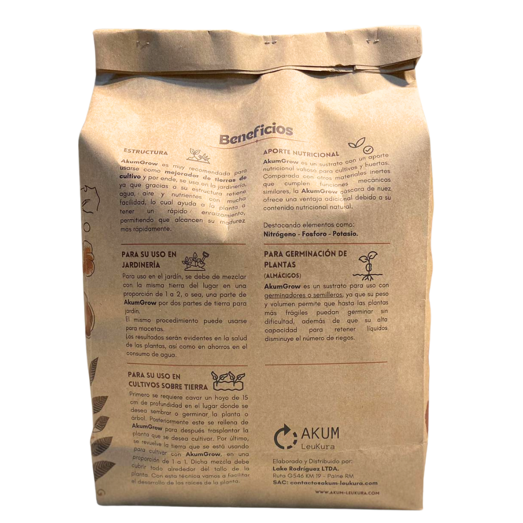 AkumGrow Perlita de Nuez 5 Litros