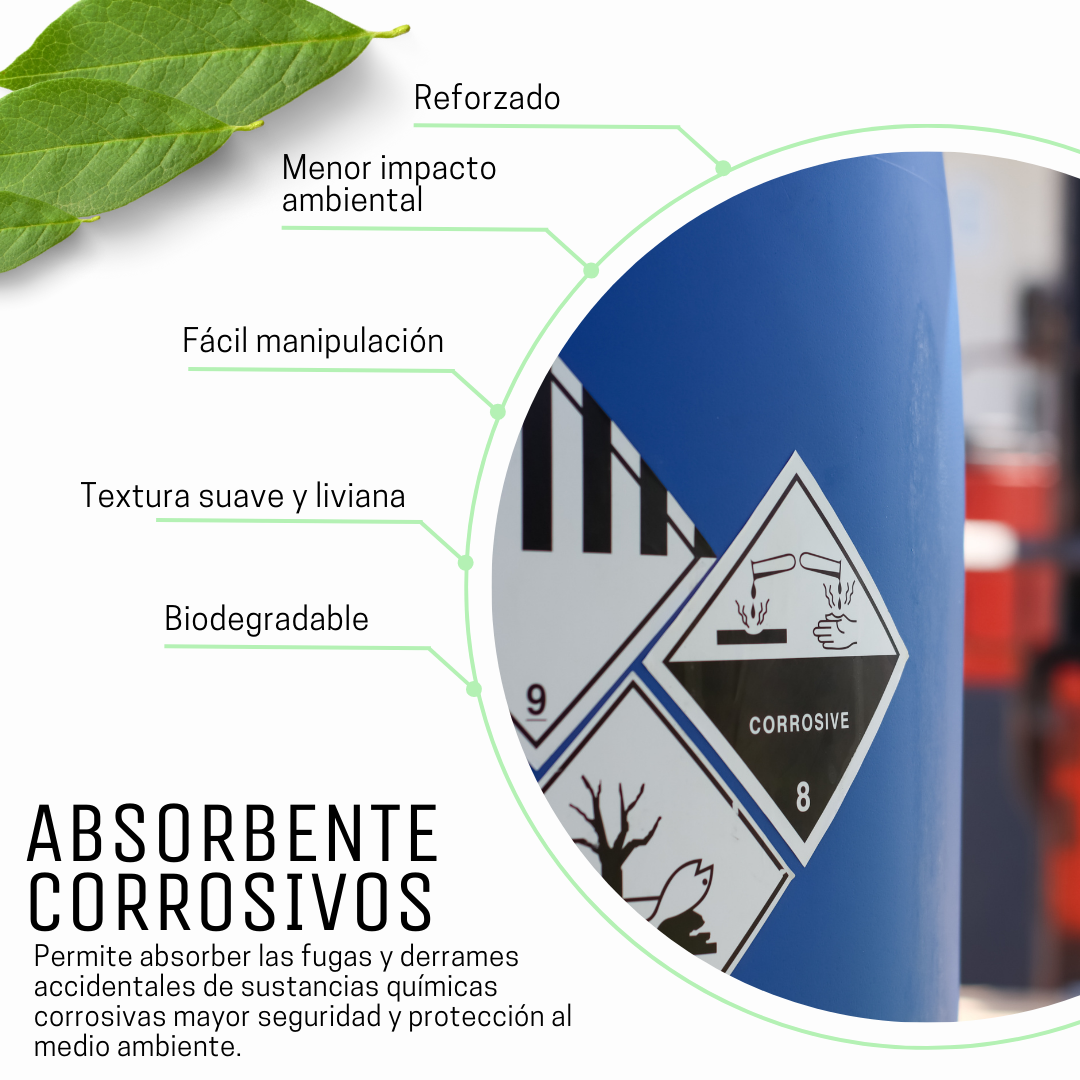Absorbente Corrosivos Vegetal 12Kg AK-AN218
