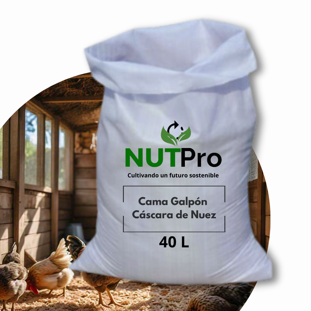 Cama Galpón Gallinero / Cáscara de Nuez (Arena)