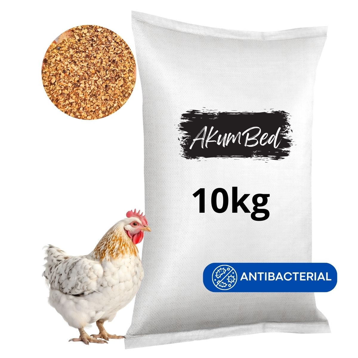 AkumBed Baño de Arena Antibacterial para aves 10 kilos