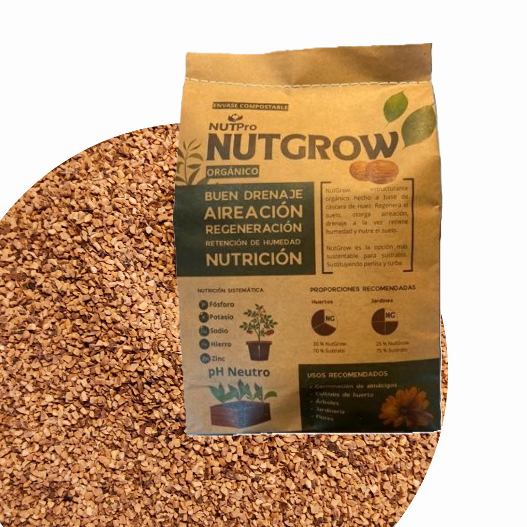 Sustrato cáscara de nuez 5 Litros Nutgrow