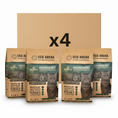 Pack 4 EcoArena Nutpro Multicat 40L